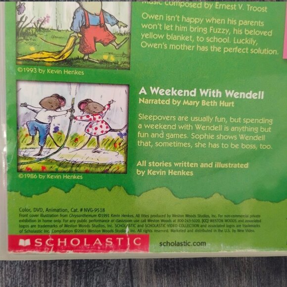 Chrysanthemum and more Kevin Henkes Stories Scholastic Video Collection DVD - Picture 4 of 7